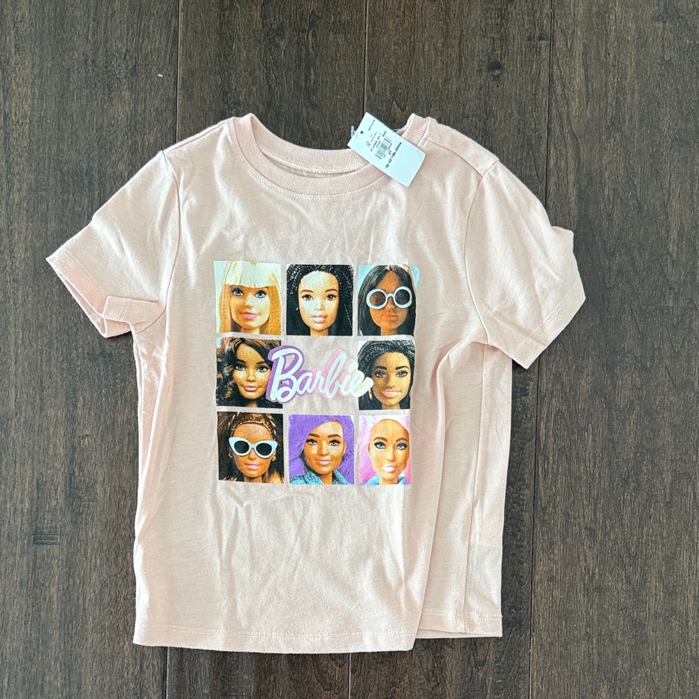 NWT Old Navy Toddler Girls Barbie Kids Pink Graphic Tee